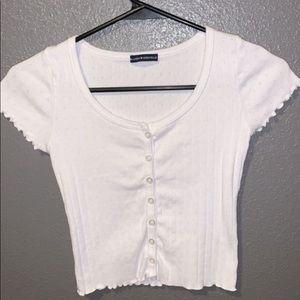 brandy melville zelly ruffle top